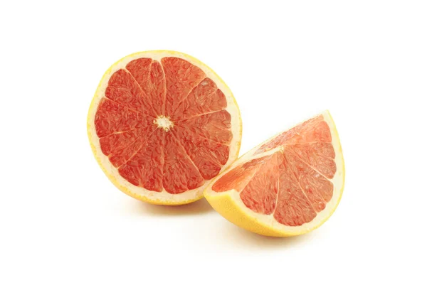 Half and slice of grapefruit — Stock Photo, Image