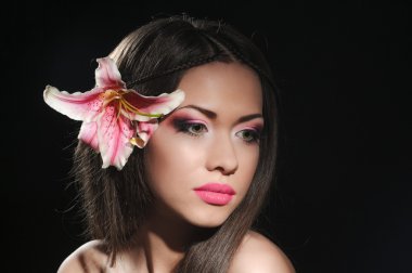 Güzellik orkide karanlık ile