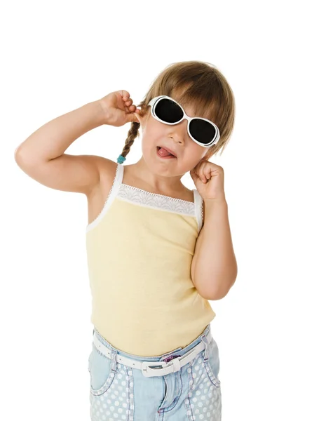 Chica en gafas — Foto de Stock