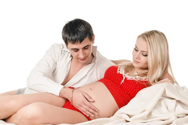 Par de grávidas — Fotografia de Stock