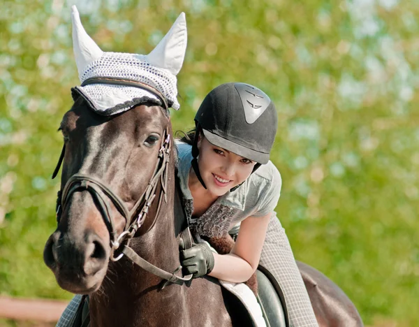 Montar a caballo — Foto de Stock