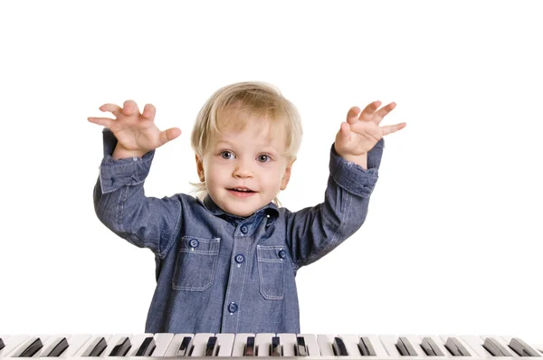 Pequeño músico. — Foto de Stock