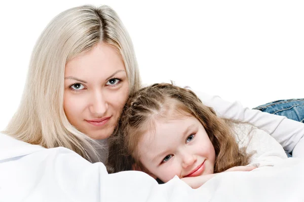 Young mother little daughter — Stock Photo, Image