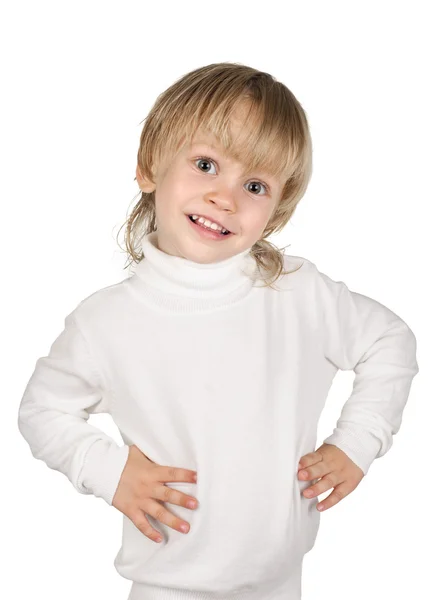 Boy in white — Stock Photo, Image