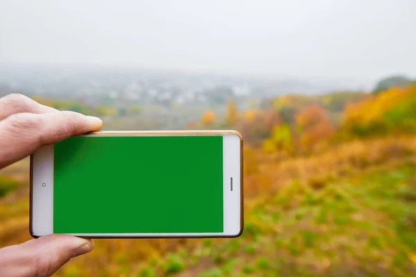 Tomar fotos de la naturaleza — Foto de Stock