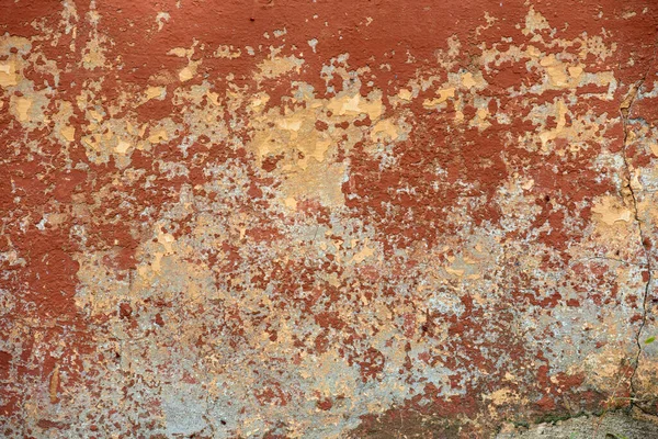 Closeup Red Flaky Old Cracked Texture Background — Fotografia de Stock