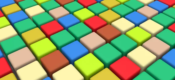 Cubes colorés — Photo