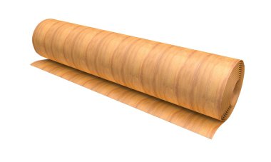 Roll of thin veneer sheet clipart