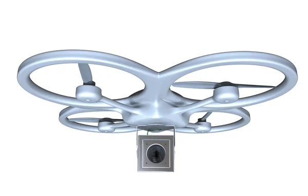 Quadrocopter met camera — Stockfoto