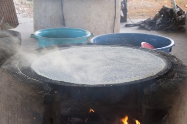 yemek manioca Hint köy, venezuela