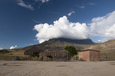 Camp near Roraima plateau. Venezuela clipart
