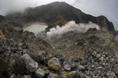 Vulcano. Sumatra, Endonezya