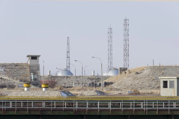 Energia-buran space rendszer dob pad. bajkonuri űrrepülőtér — Stock Fotó