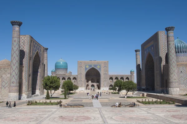 Praça do Registro em Samarcanda, Uzbequistão — Fotografia de Stock