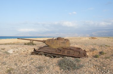 Deniz maliyeti Sokotra Adası, yemen, eski tankı