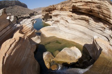 Kanyon havzasında. Sokotra Adası, yemen