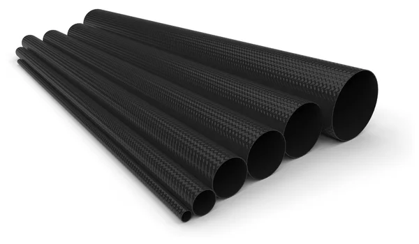 Tubi in fibra di carbonio — Foto Stock