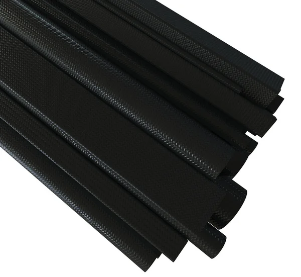 Carbon fiber tubes — Stockfoto