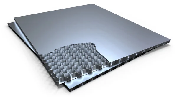 Metal honeycomb panel — Stock Photo, Image