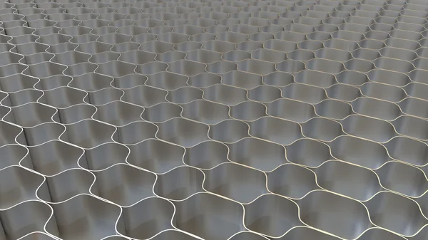 Metall honeycomb bakgrund — Stockfoto