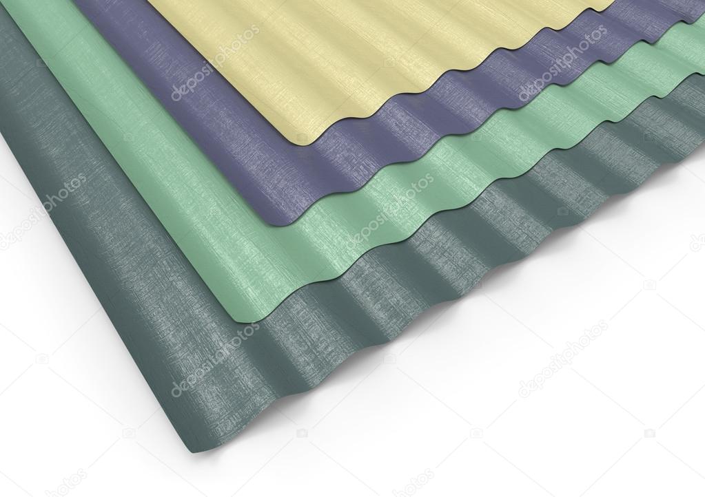 Corrugated sheets of plastic