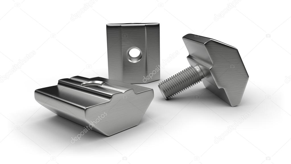 Aluminum profile accessories (t-nuts, t-bolts)