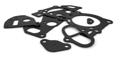 Flat rubber gaskets clipart