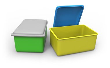 Plastik kaplar