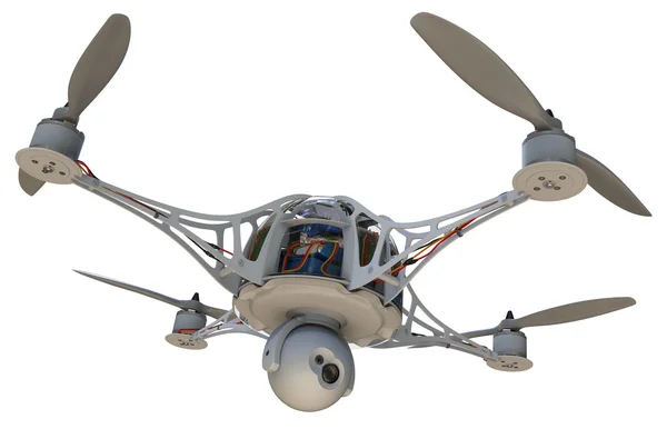 Quadrocopter with camera — Stock Photo, Image