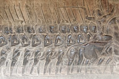 angkor wat Tapınağı siem, oyma taş reap, Kamboçya