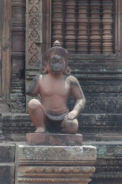 Архитектурные детали храма в Ангкоре — стоковое фото