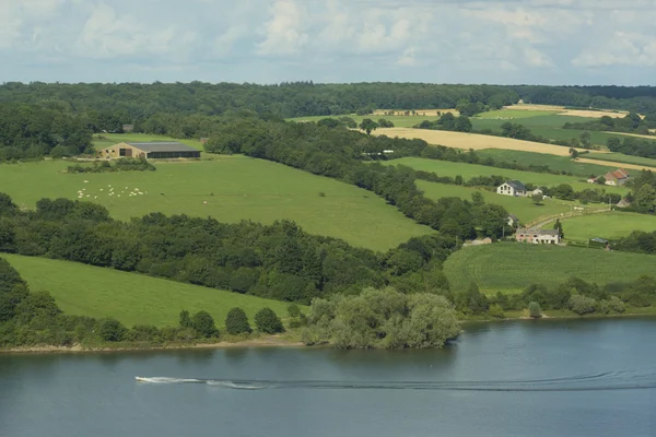 Bossen en velden in de provincie Namen. België — Stockfoto