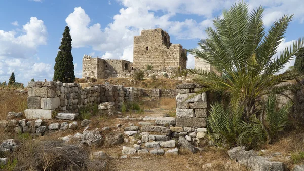 Rovine Del Forte Crociato Byblos Libano — Foto Stock