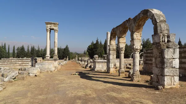 Antiguas Ruinas Anjar Líbano — Foto de Stock