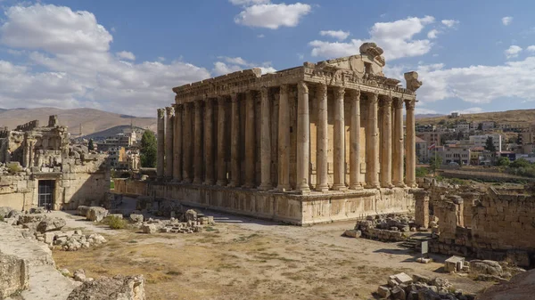 Templo Baco Antiguas Ruinas Baalbek Líbano — Foto de Stock