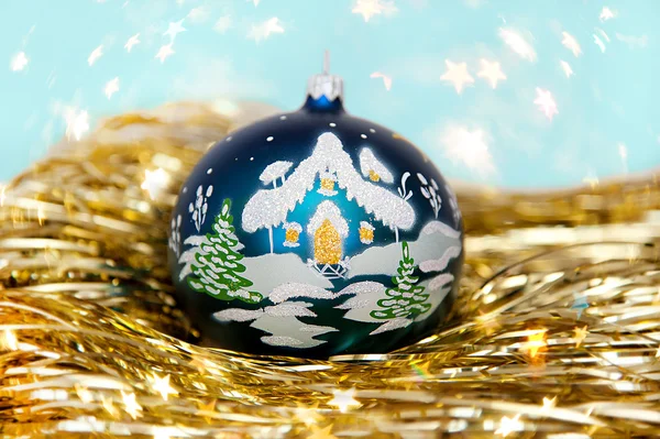 New Year's ball on white background — Stock Photo, Image