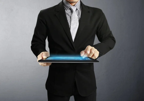 Tablet in hand — Stock Photo, Image