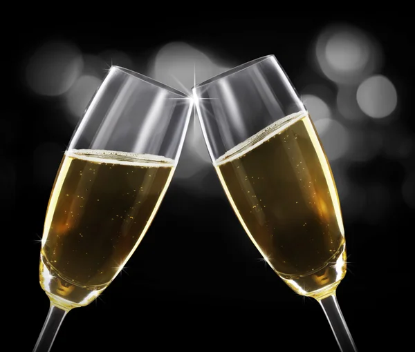 Ett glas champagne — Stockfoto