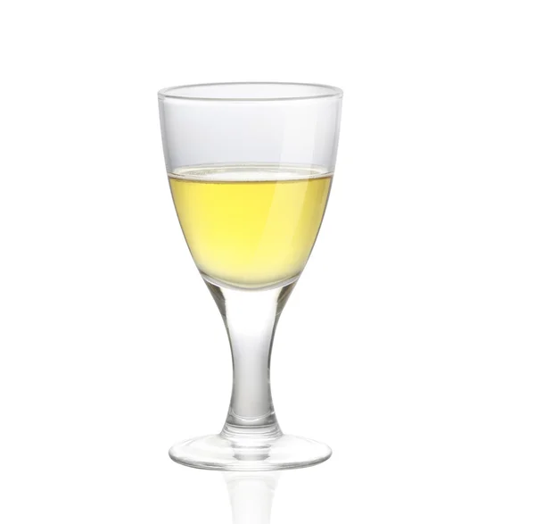 Vino blanco en copa — Foto de Stock