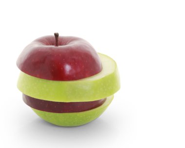 apple, karışık meyve