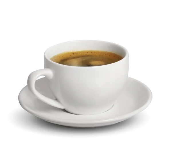 Tasse Kaffee oder heiß — Stockfoto