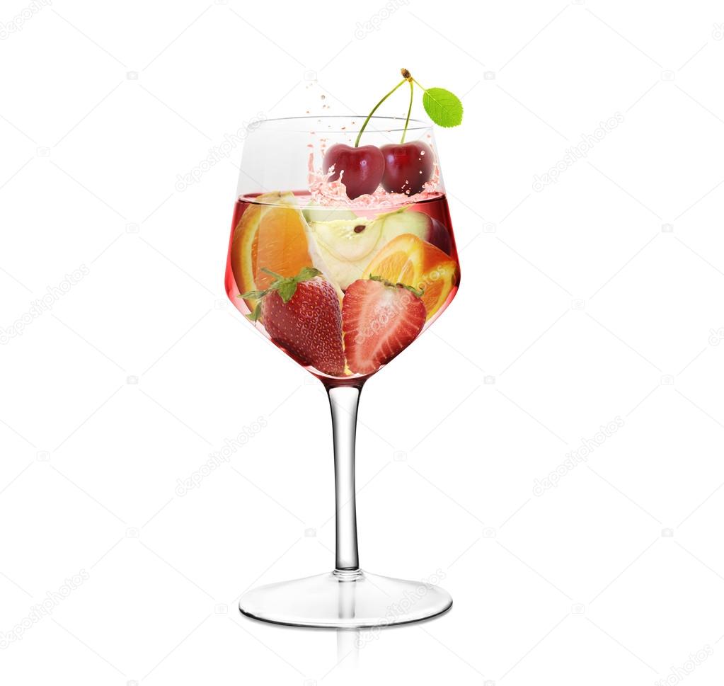 fruit cocktail, fruit juice vitamin — Stock Photo © violetkaipa 25543845