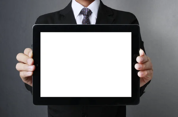 Touch screen ,touch- tablet in hands — Stock Photo, Image