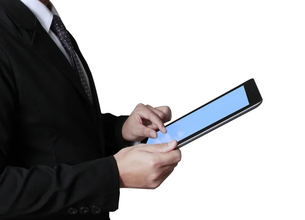 Touch screen ,touch- tablet in hands — Stock Photo, Image