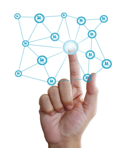 Social network structure — Stock Photo, Image