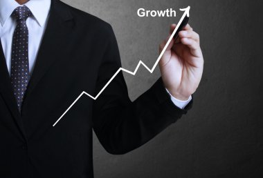iş adamı el çizim grafik