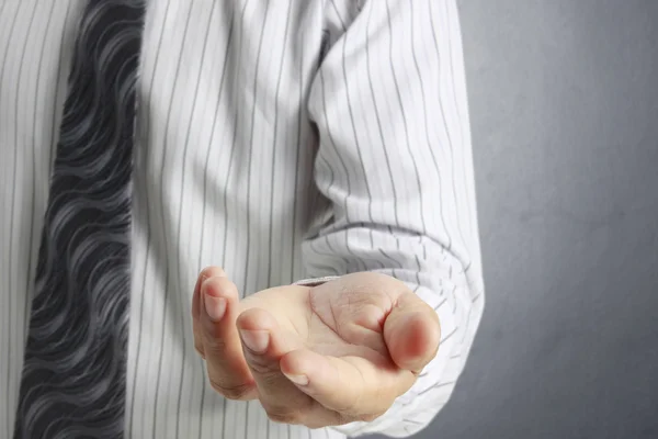 Open palm hand gesture — Stock Photo, Image