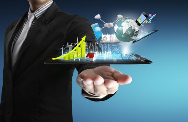eller iş adamları da dokunmatik tablet