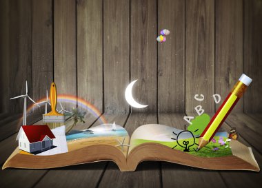 fantezi hikayeleri, parlayan bir fantastik kitap okuma kitabı