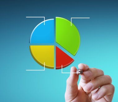 iş adamı el çizim grafik